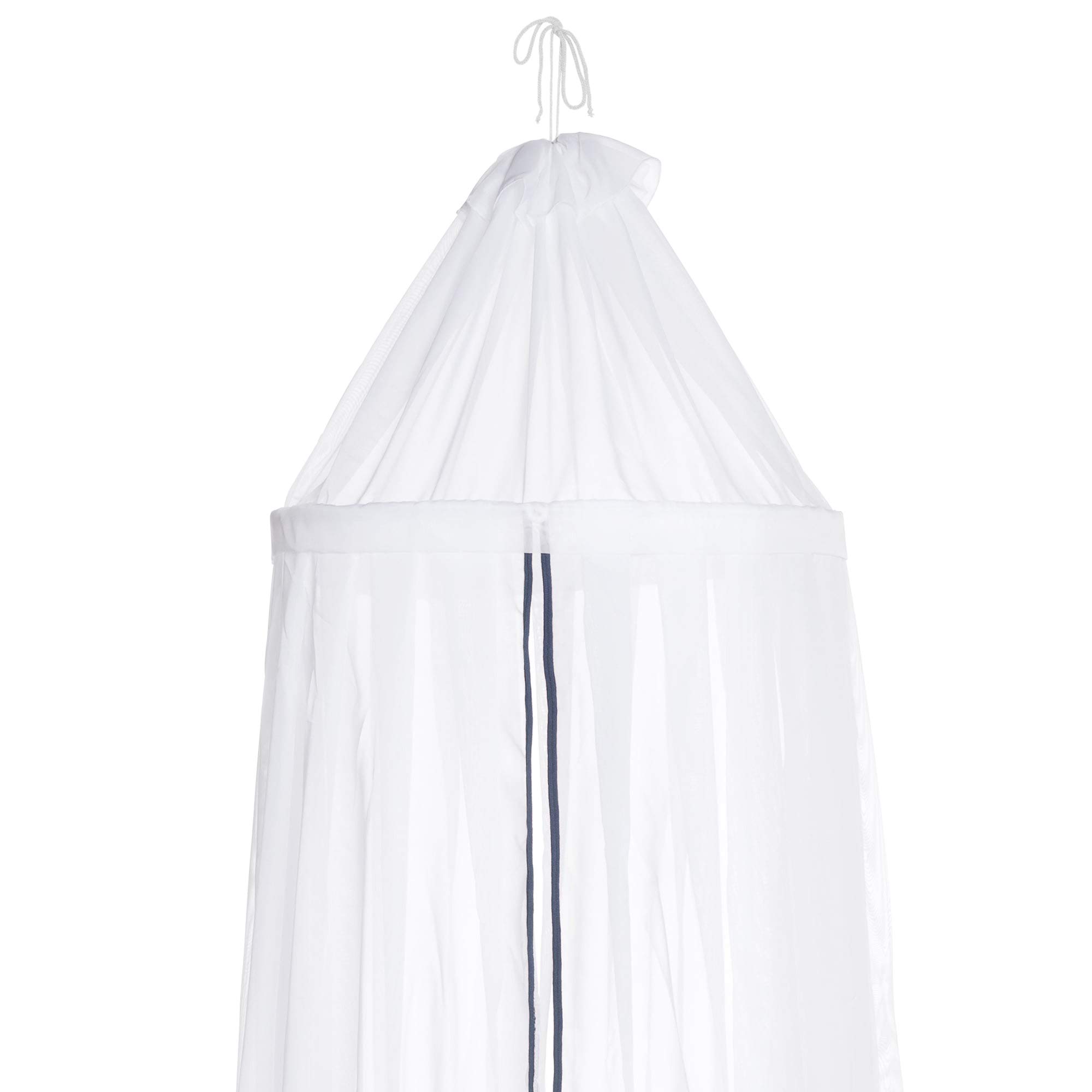 Baby's Only - Ciel de lit - Blanc/Granit - 55x55x200 cm