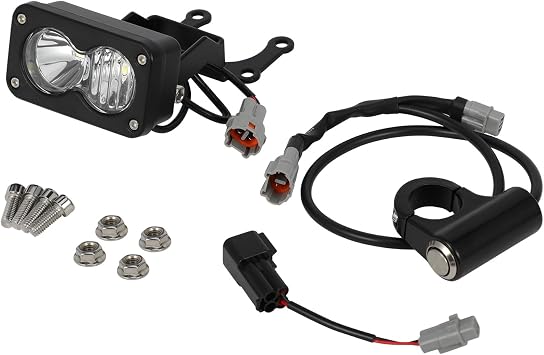 Funparts Headlight Kit 6000-6500K LED Light Bar for Surron Sur Ron Light Bee X S LBX Talaria MX4 MX5 Eride Pro S SS X260 Spot Flood Combo Bright Motorcycle Dirt Bike Front Headlamp with Switch White