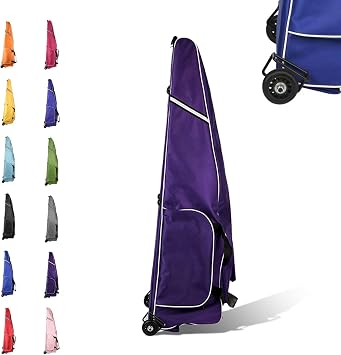 Fencing Bag with Wheels, Pull Rod Sword Bag for Foil, Epee, Saber and Mask, Waterproof Oxford Cloth