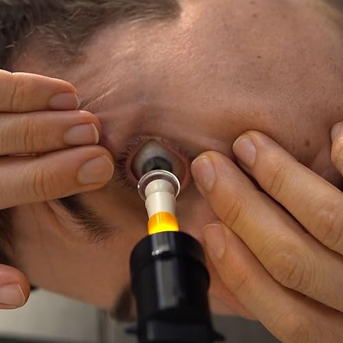 S5 Mini™: para una inserción fácil y precisa de lentes esclerales e híbridas - Alinee perfectamente su ojo con el centro de la lente y use 2 manos