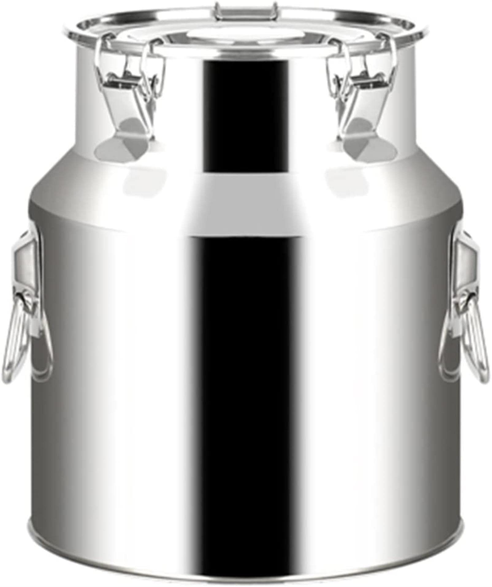 SaryEdge Stainless Steel Milk Can Heavy Duty Milk Bucket with Seal Lid, Large Capacity Pail Bucket Tote Jug Portable Handle for Home Restaurant,9L,18L,18L