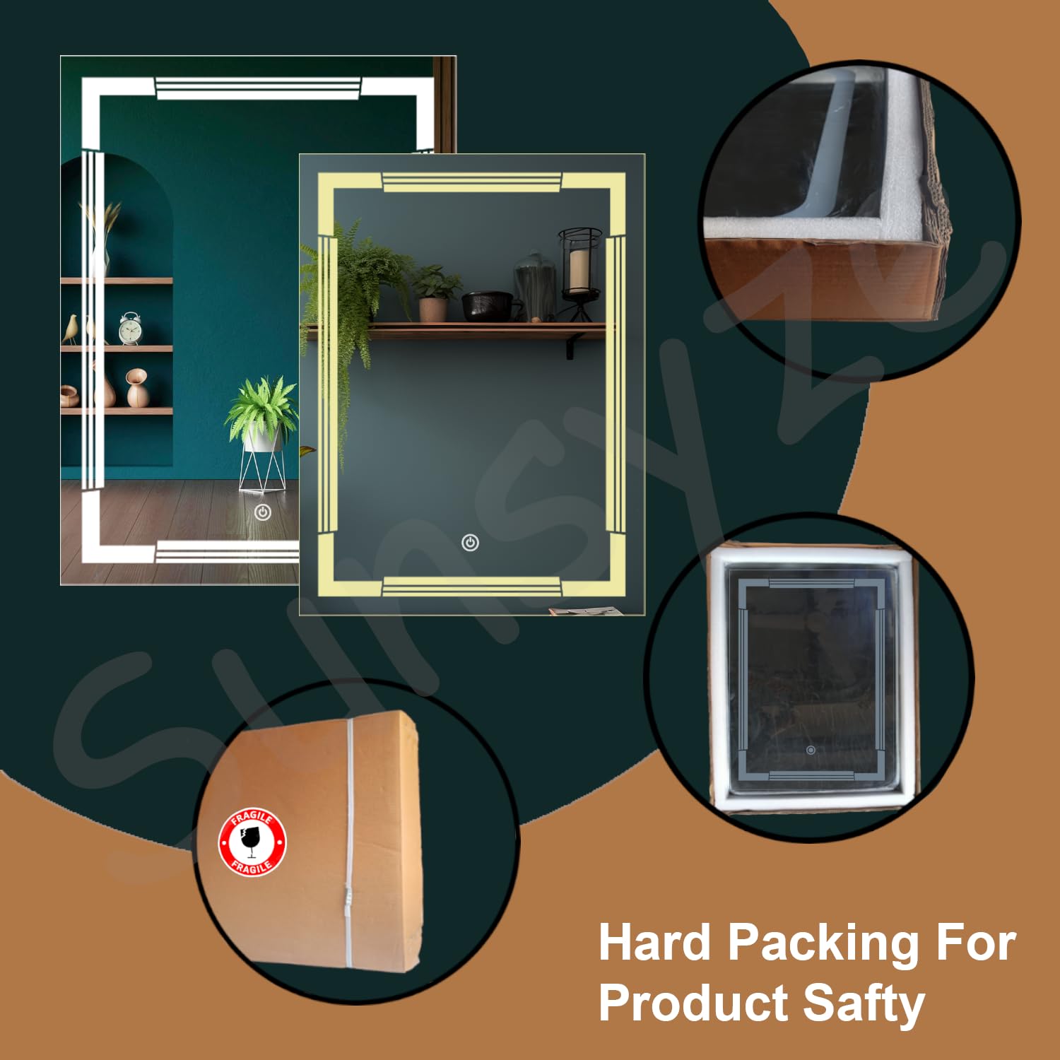 LED Mirror Safe Packaging