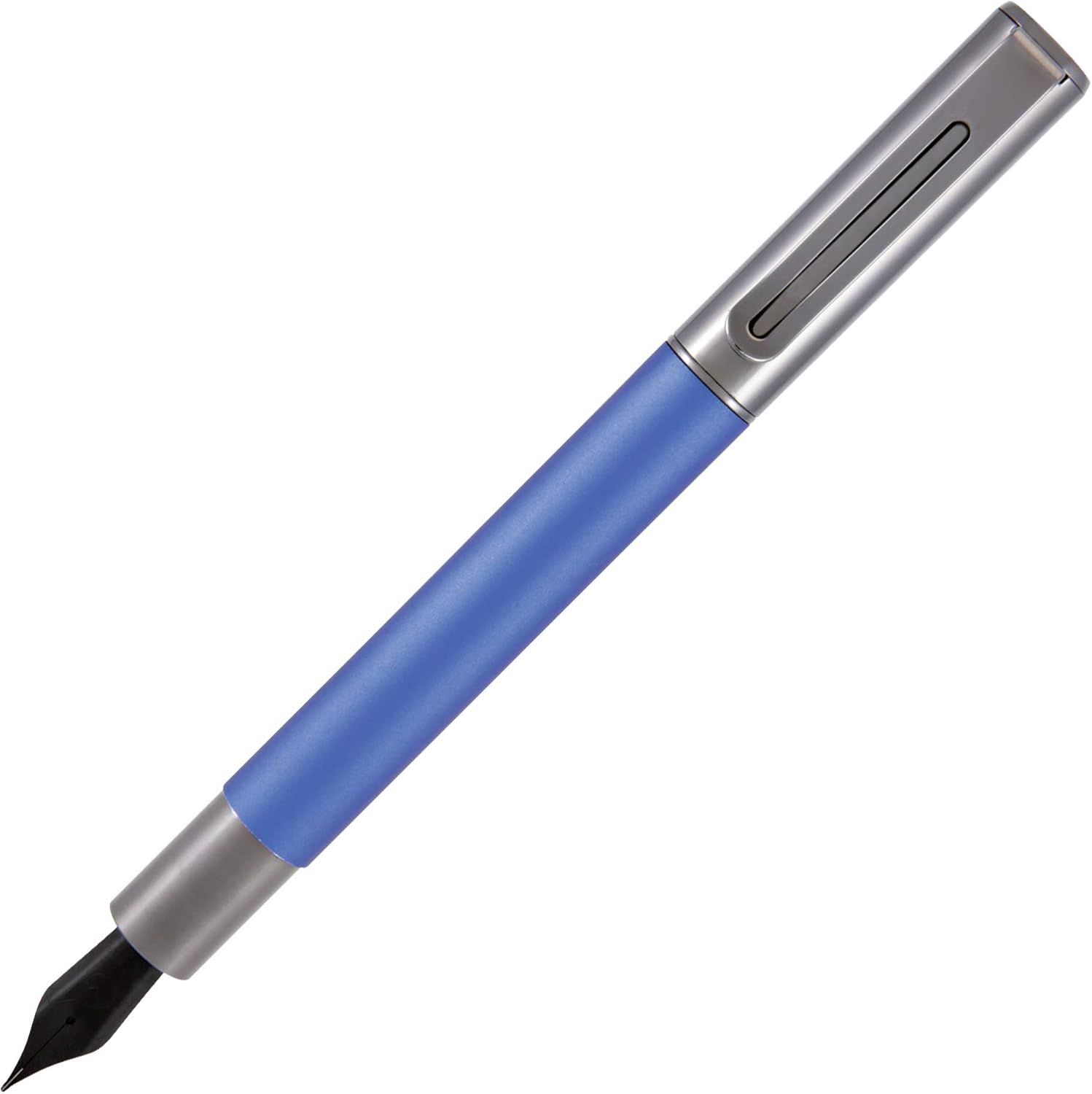 Monteverde USA Ritma Fountain Pen in Blue – Fine Nib, Smooth JoWo Stainless Steel, Refillable Ink Cartridge/Converter – Ideal for Everyday Writing & Journaling