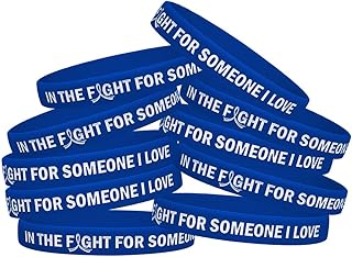 In the Fight for Someone I Love Silicone Wristband Bracelet for Cancer & Cause Awareness (10 Pack)