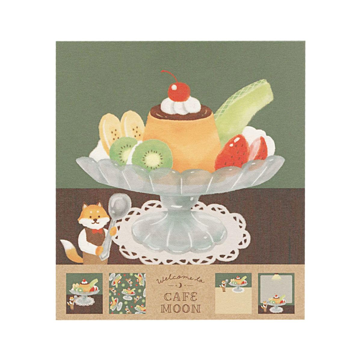 キティ　メモ帳　スイーツ　プリンアラモード Amazon.co.jp: カフェムーン メモパッド【プリンアラモード】メモ メモ