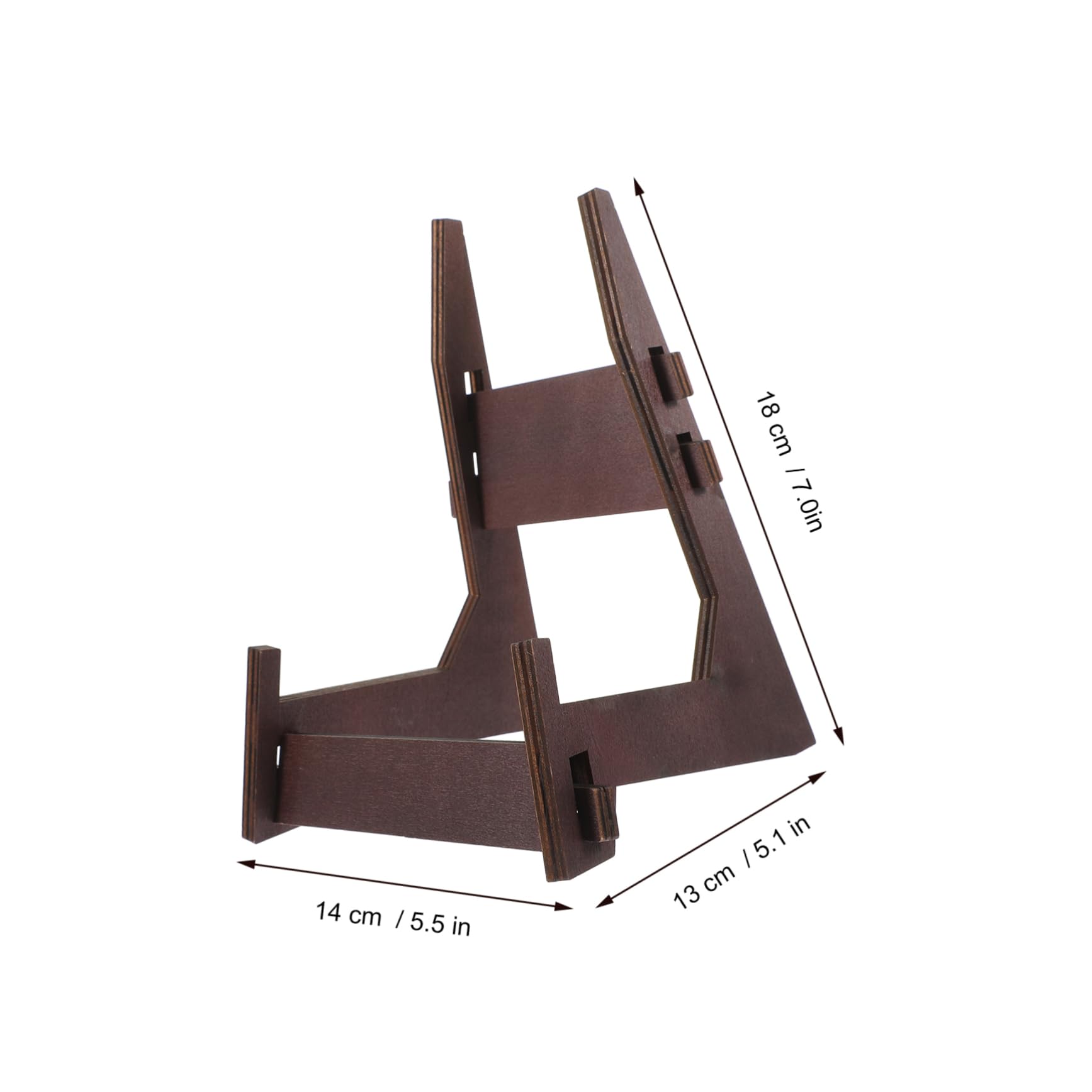 Happyyami Stable Wood Display Rack Multi-functional for Photo Stands Plate Holder