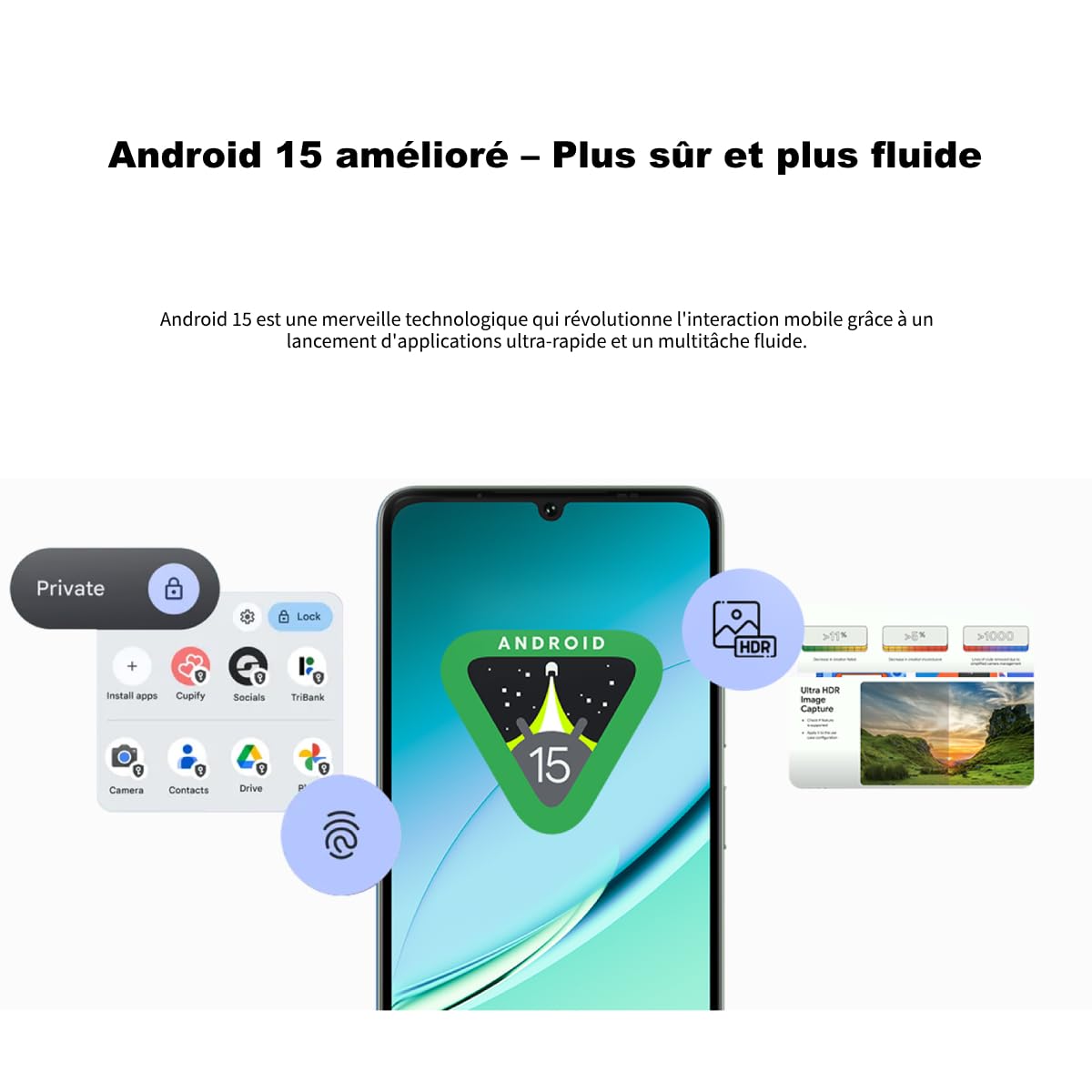 NOTE 59 PRO Smartphone 5G Sbloccato, 32GB+256GB, Display IPS 6,75" 120Hz, T8200 6nm Octa-Core Android 15 Cellulare, Fotocamera 16MP+8MP, Batteria 6250mAh, Dual 5G Dual SIM, Widevine L1, GPS NFC Nero