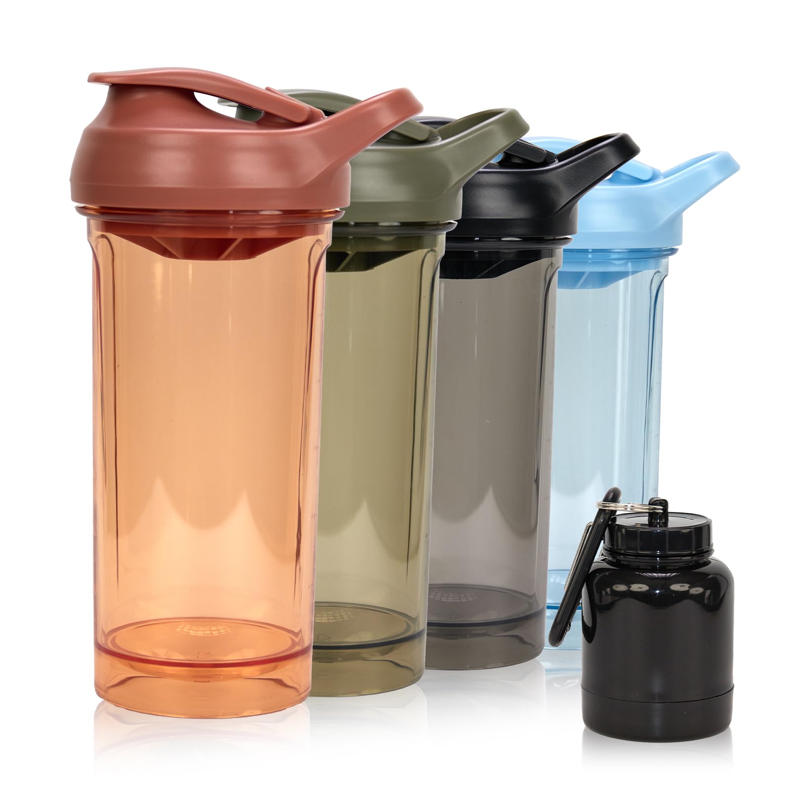 Protein Shaker Bottle 20oz, Leakproof Protein Shaker Cups for Gym, Fitness & Supplements, PETG Material(1 Pack, Blue) — Amazon image 16