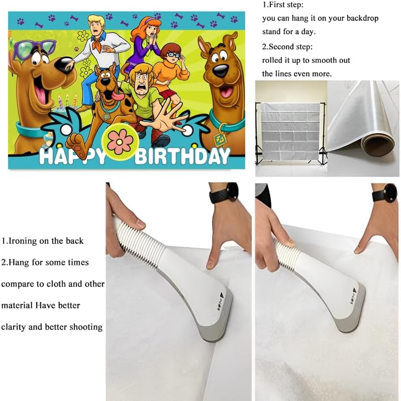 Background Birthday Decorations, Happy Birthday Banner Backdrop for Birthday Party Supplies (5x3ft)