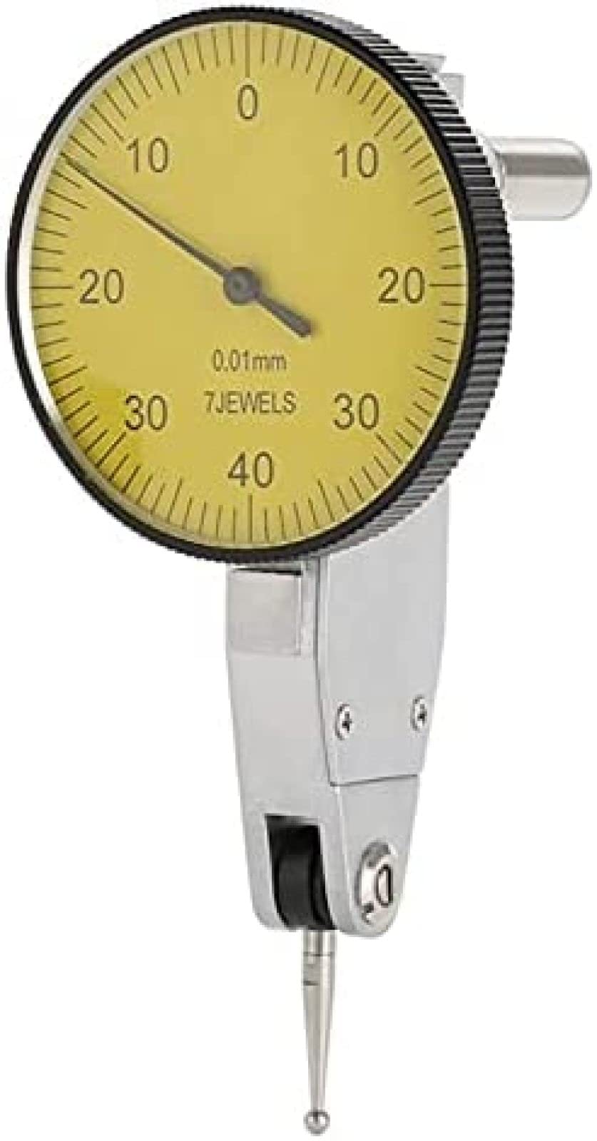 1 Juego de herramientas de medición con indicador de prueba de Dial de precisión con caja gris palanca de 0,01mm herramientas de medición de calibre de Dial ajustable