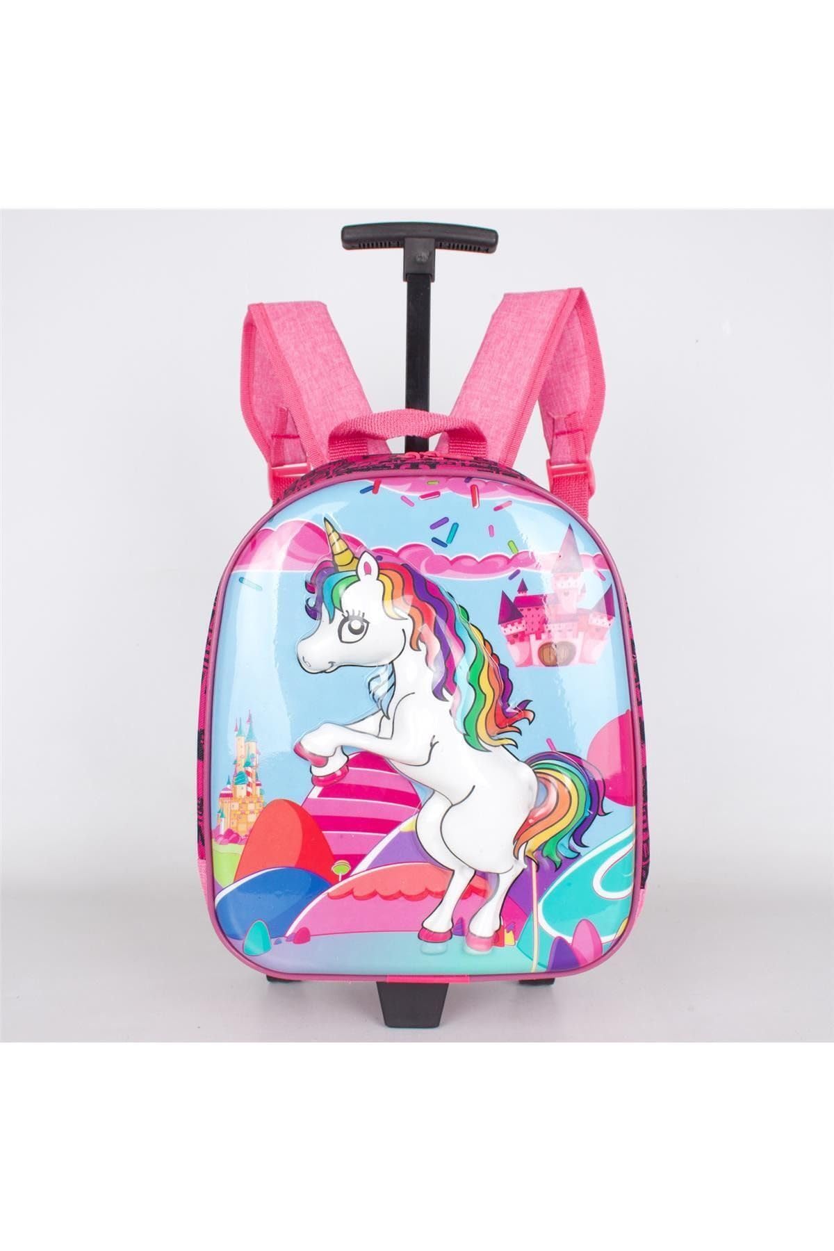 Bagacar Mn Unicorn Tekerlekli Kız Çocuk Sırt Çantası