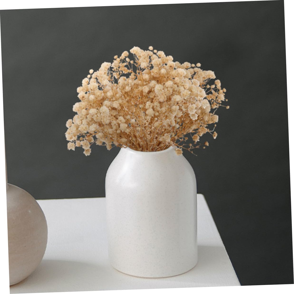 Gadpiparty 6pcs Dried Babys Breath Flower Bouquets Mini Gypsophila Arrangements for Wedding Party Home Garden Decoration with Delicate Natural Colors