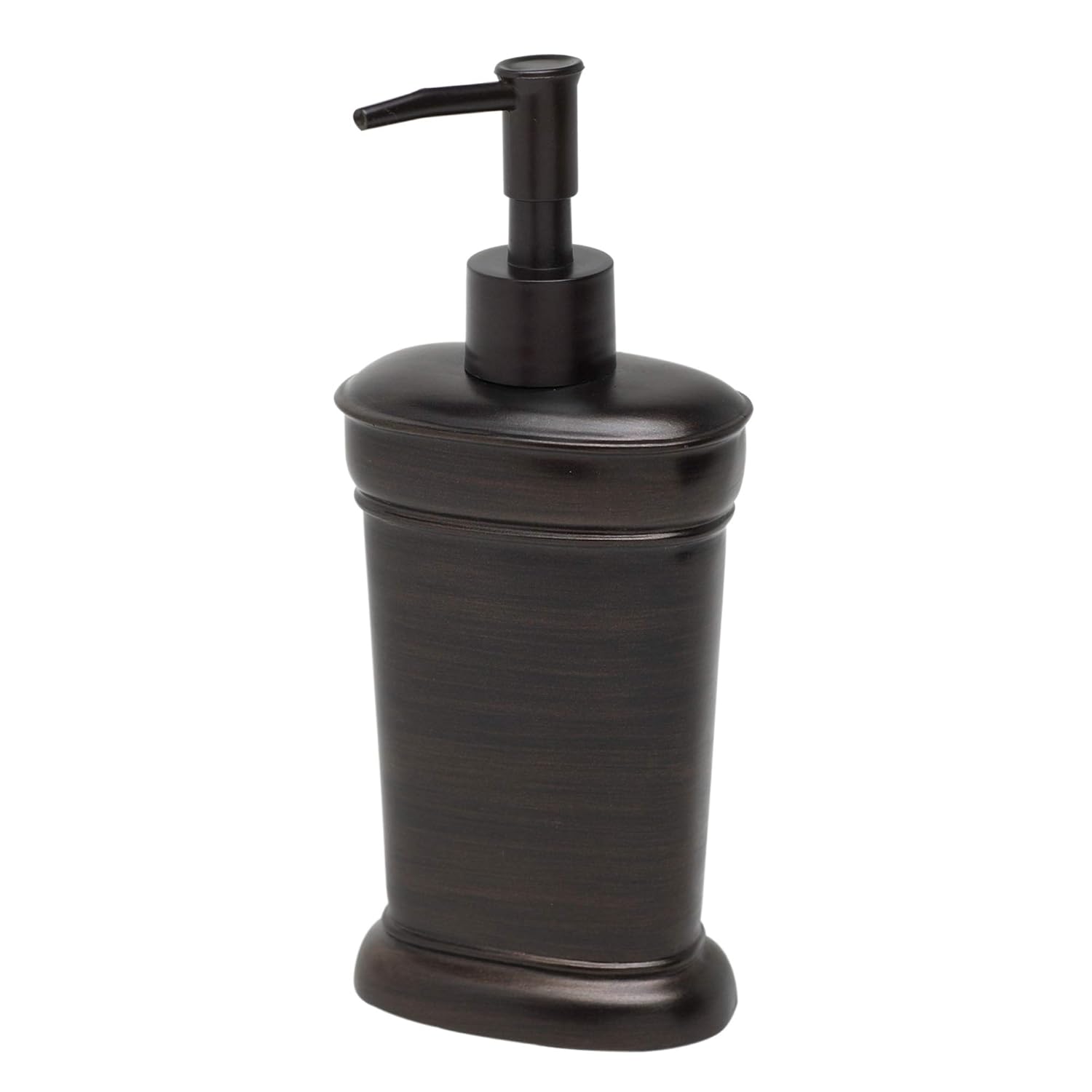 Zenna Home Marion India Ink Bathroom Soap Dispenser with Modern Resin Design Lotion Dispenser with Pump for Bathroom