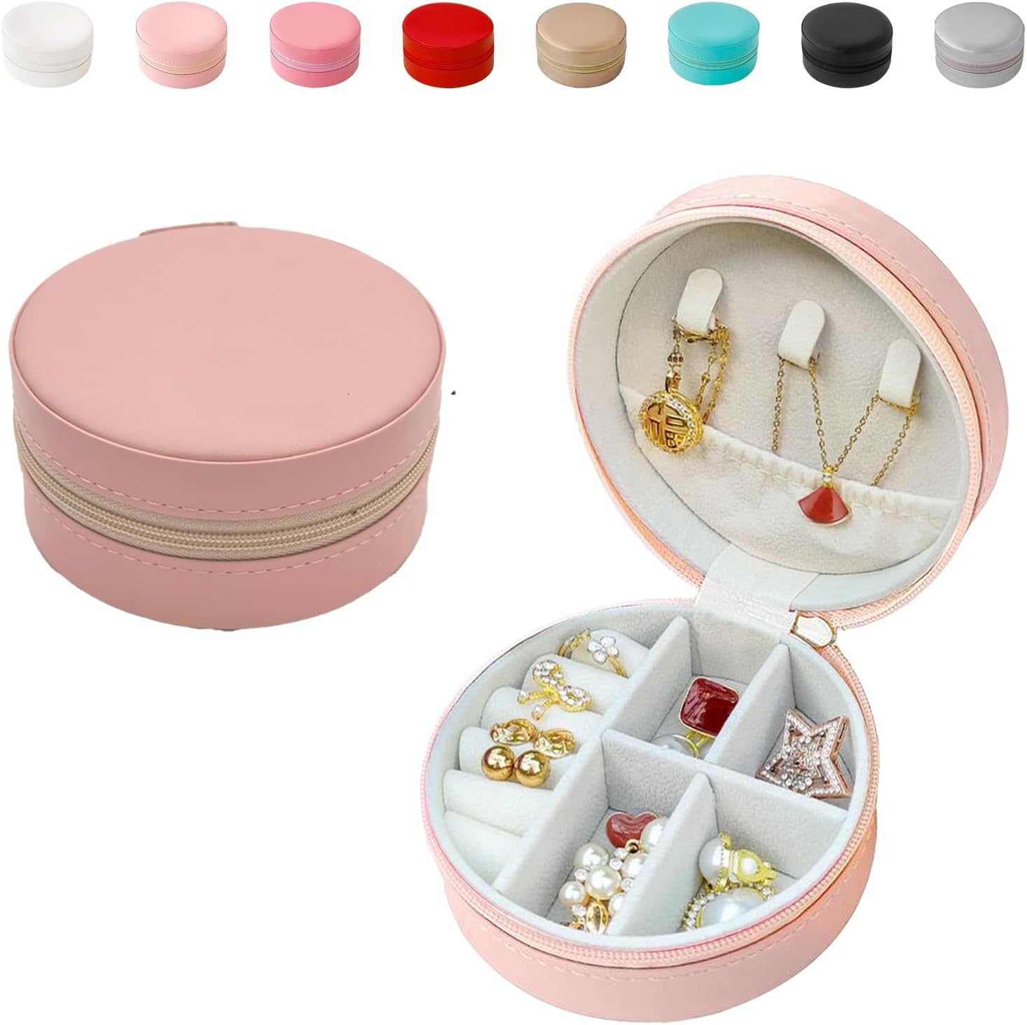 Denyskwin Mini Travel Jewelry Case, Small Jewellery