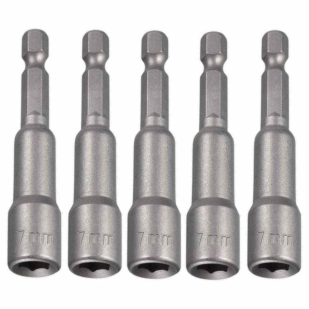 Uptodatetools 5pcs 7mm Nut Driver Bit Inch Hex Desertcart - Main Image