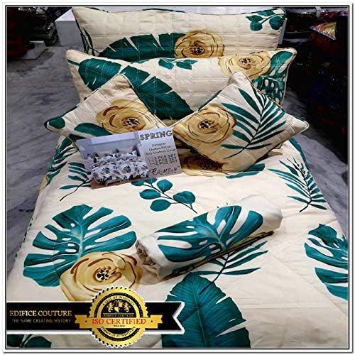Edifice Couture Comforter Sets - 90 X 100 Inches, Cream