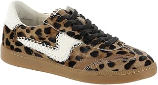 Dolce Vita Women's Notice Stitch Sneaker, DK Leopard Calf Hair, 9.5