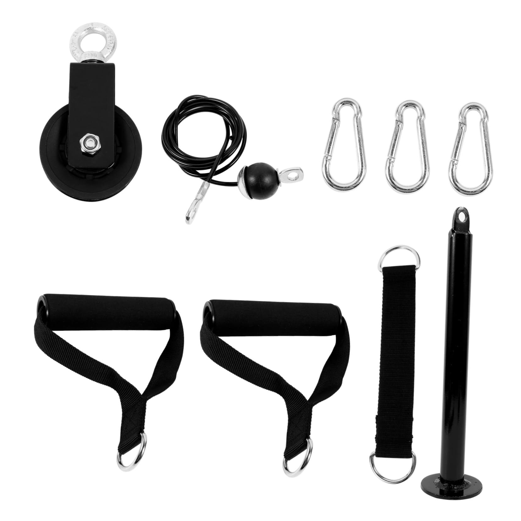 Kit de Polea de Cable para Ejercicios de Musculación, 1 Set de Metal