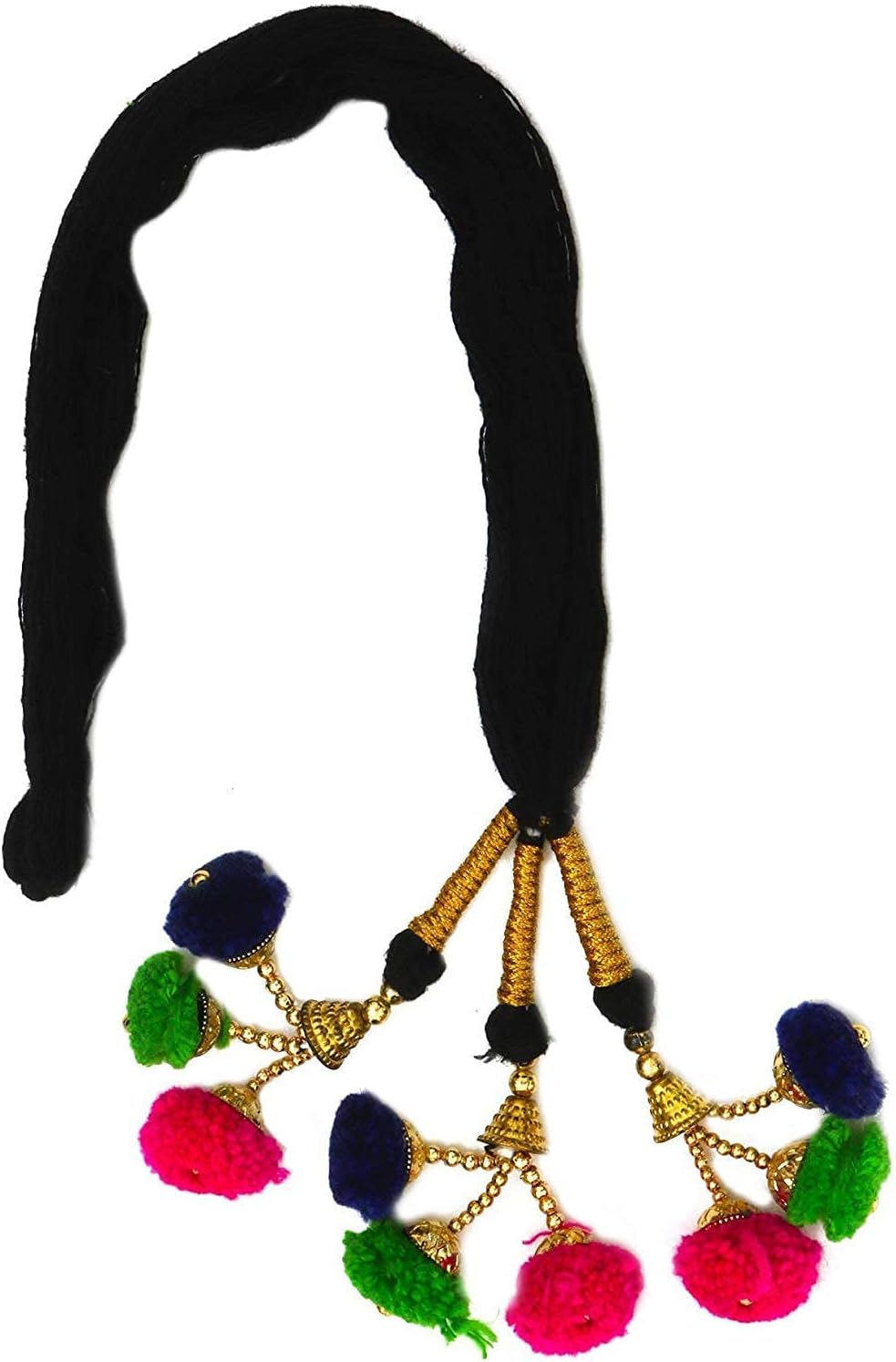 Hair Parandi For Kids/Hair Punjabi Paranda For Kids Girls Length 18inch (Multi-Color) Pack of 1Pc