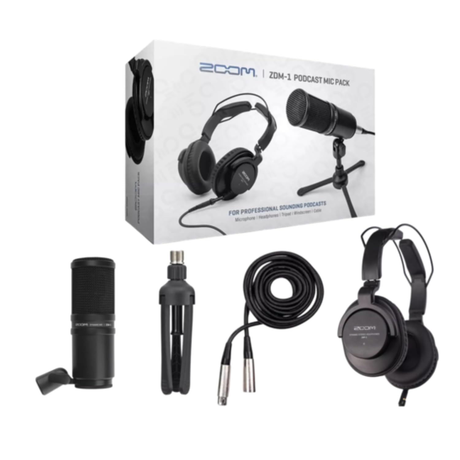 KIT COMPLETO ZDM-1 Podcast Mic Pack PROFISSIONAL : Amazon.com.br