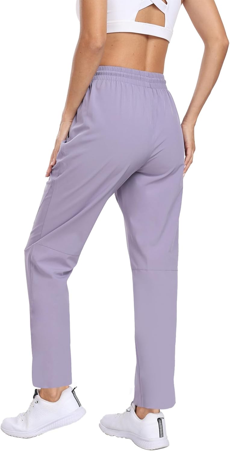 Womens Hiking Pants Lightweight Quick Dry Joggers with Zipper Pockets Water Resistant Travel Outdoor HH23019W - Image 2