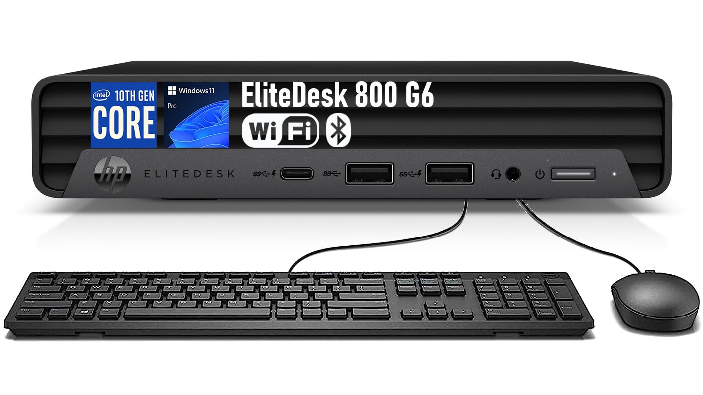 Amazon.com: HP EliteDesk 800 G6 Mini PC Desktop Computer, Six-Core