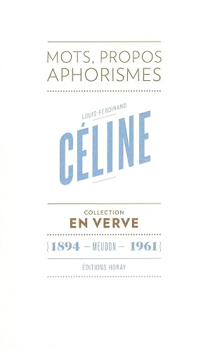 Couverture de Louis-Ferdinand Céline en verve