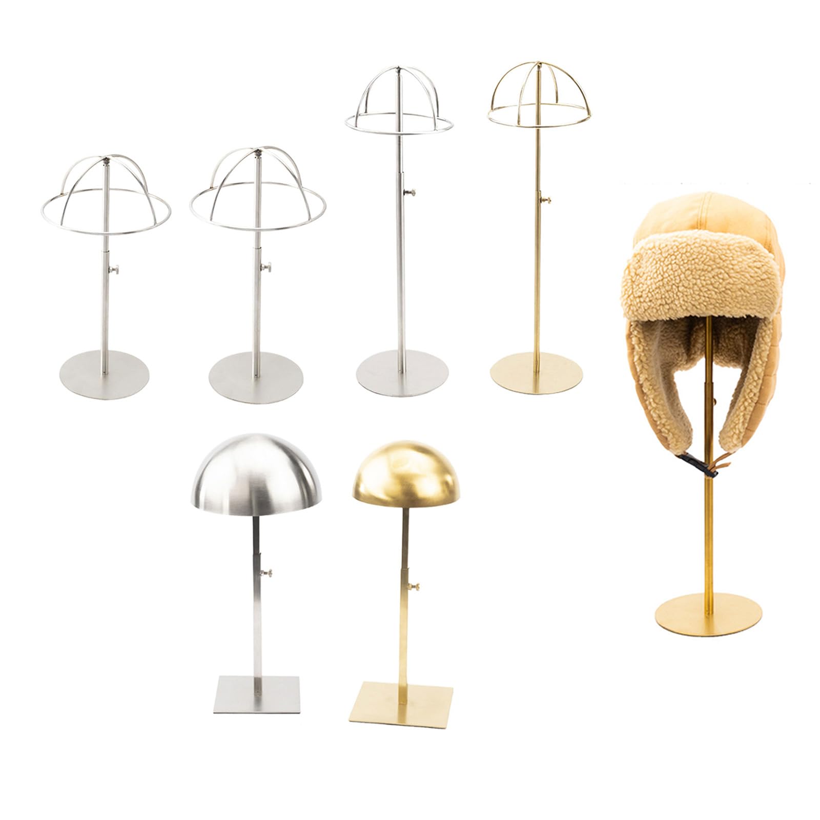 Stainless Steel Hat Display Stand Hat Shop Display Stand Home Hat Storage For Collectors And Fashion Show Exhibitors