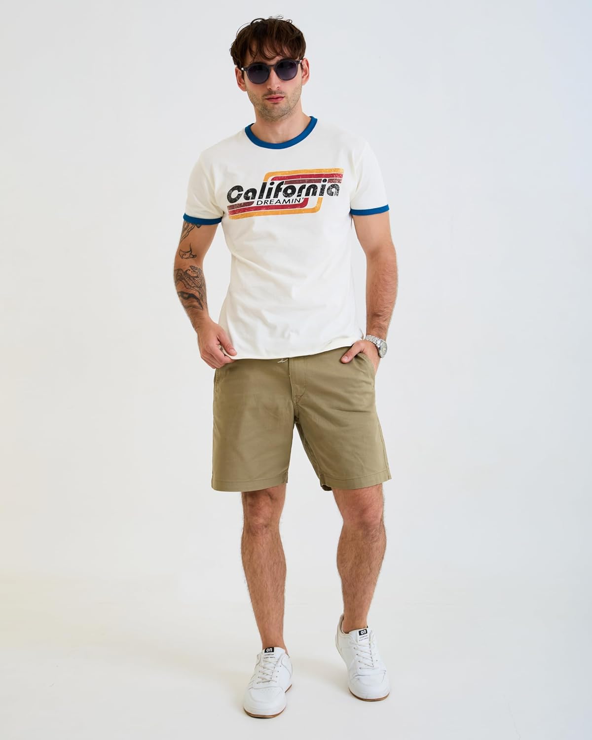 Design™ Ringer Retro Vintage Look Cotton T Shirt for Men and Women - Unique Design Urban Streetwear Fashion Tee Unisex