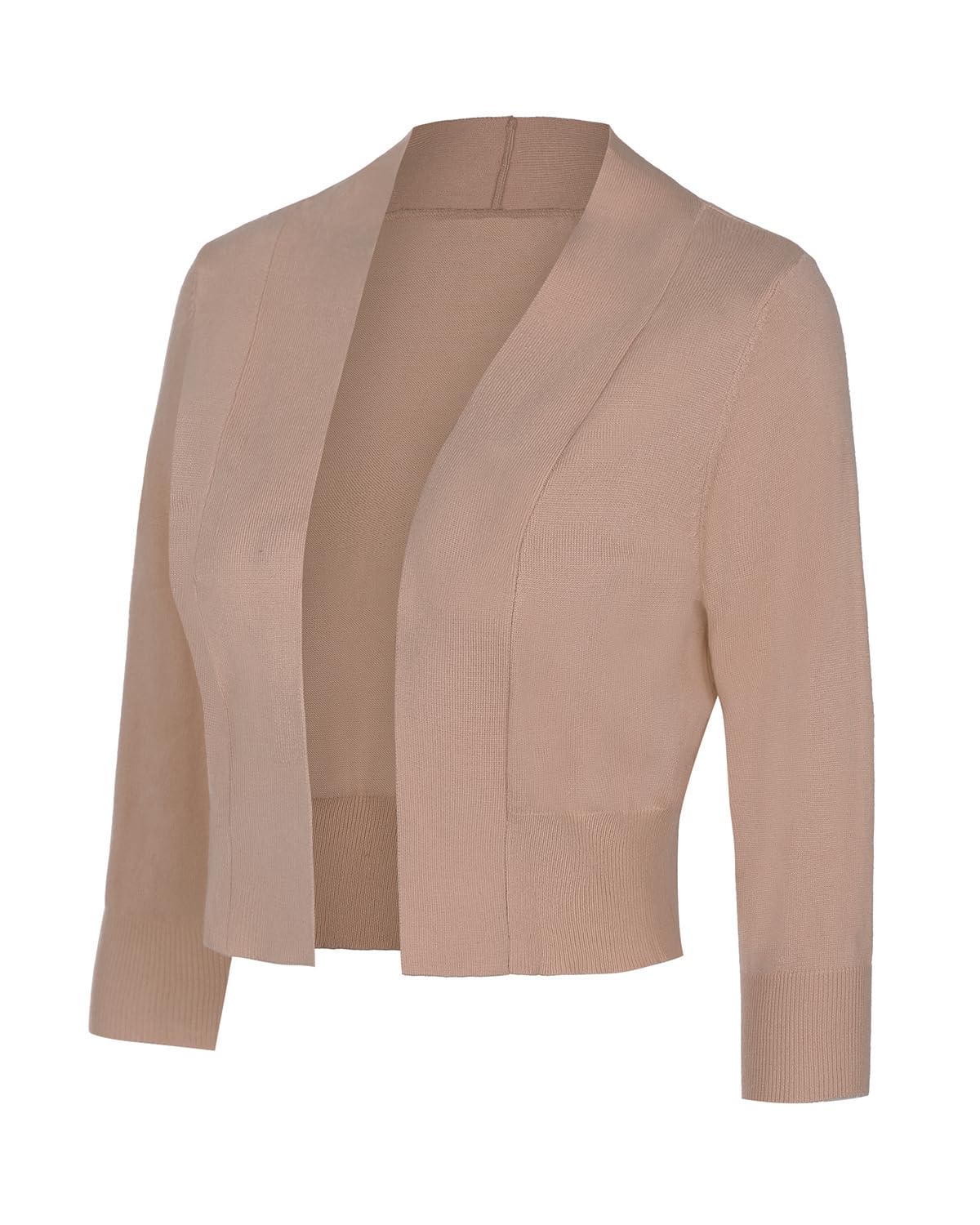 MINTLIMIT Women Shrug Bolero Open Front 3/4 Sleeve Cropped Cardigan Sweater
