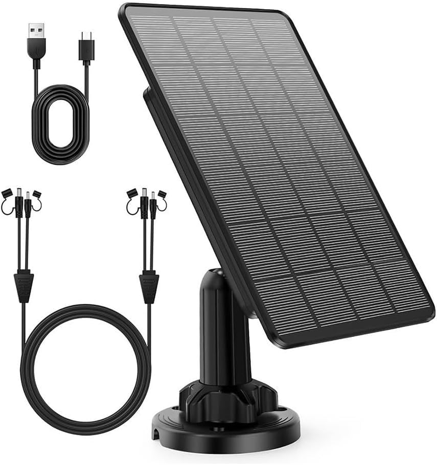 Panneau solaire pour caméra de chasse résistant pour éviter les pannes