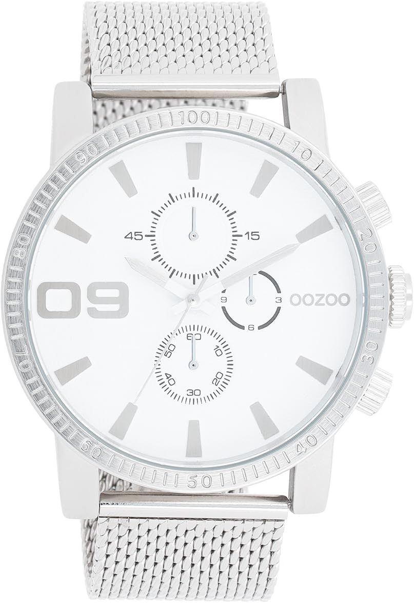 Oozoo Heren/dames Horloge-C1000 wit (51mm Oozoo Heren/dames Horloge-C1000 wit (51mm