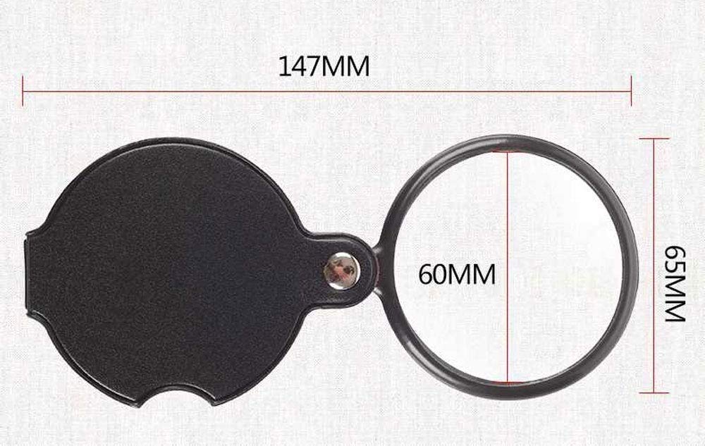 10 przenośna składana lupa lupa kieszonkowa Mini składana lupa do czytania 60mm ręczne szkło powiększające do monet znaczki wyroby jubilerskie Hobby Chaser of Light