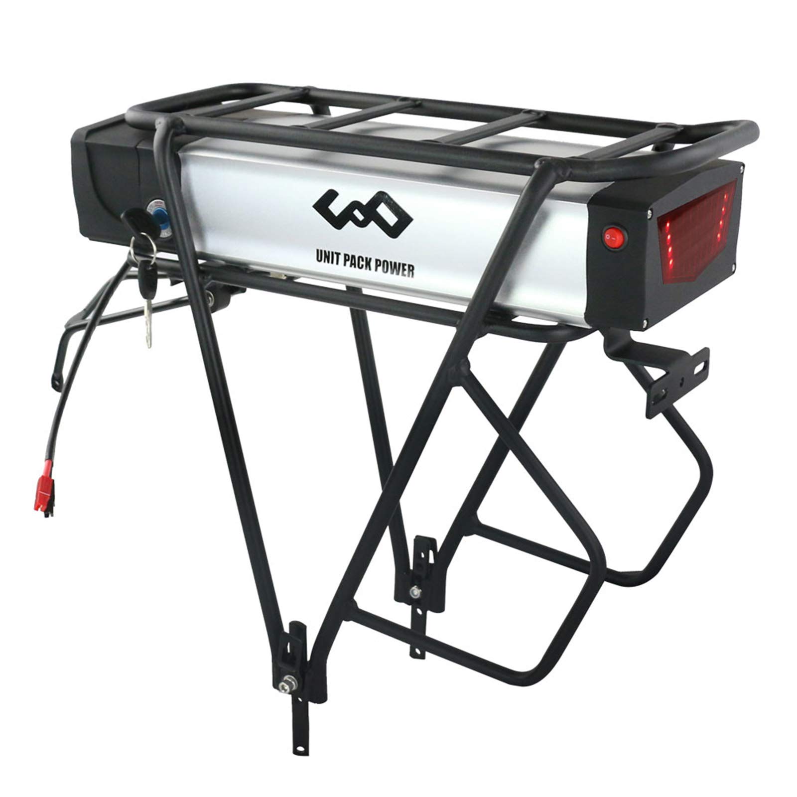 UPP Official (USA Warehouse) Rack Ebike Battery 52V 48V 36V 20AH 18AH 15AH Lithium Battery with Char