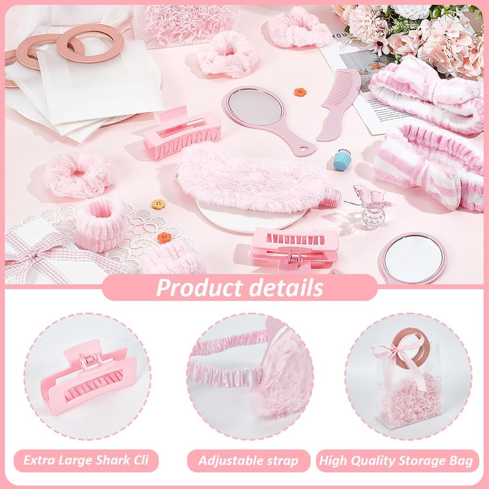ORIGACH 90 Pcs Pink Spa Sleepover Party Supplies for Women Girls image 3