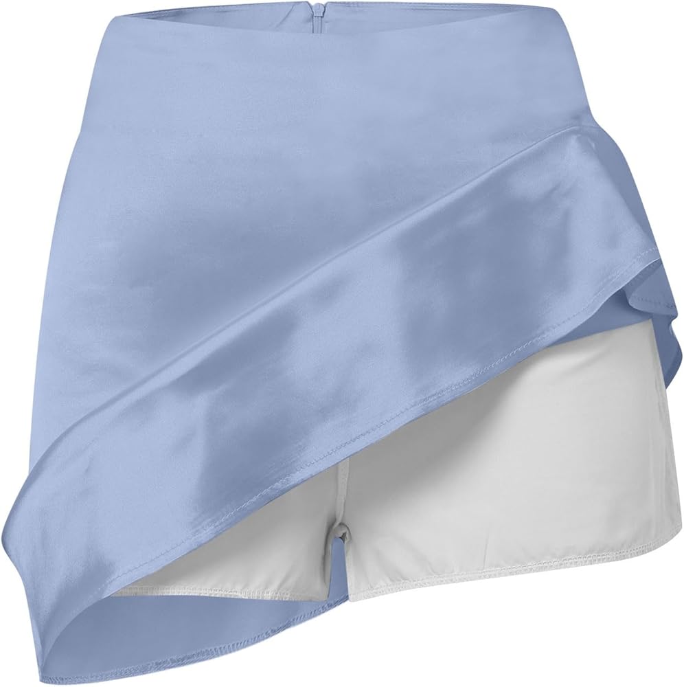 RIU Satin twill mini skirt ネイビー S Satin twill mini skirt – Riu