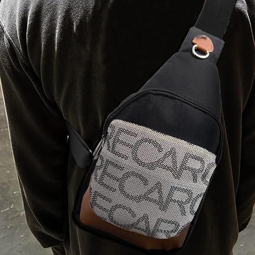 Miniatura 7 de W-POWER JDM Bride Recaro Racing - Mochila con parte inferior marrón con correas ajustables TAK, mochila cruzada de gradación para el hombro (Recaro