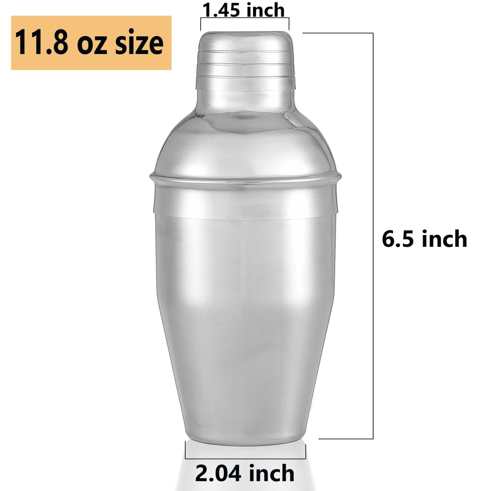 Shaker à Cocktail En Plastique 1000ml - Mélangeur 3 Niveaux Amovible Avec Échelle Claire Pour Bartenders Et Amateurs