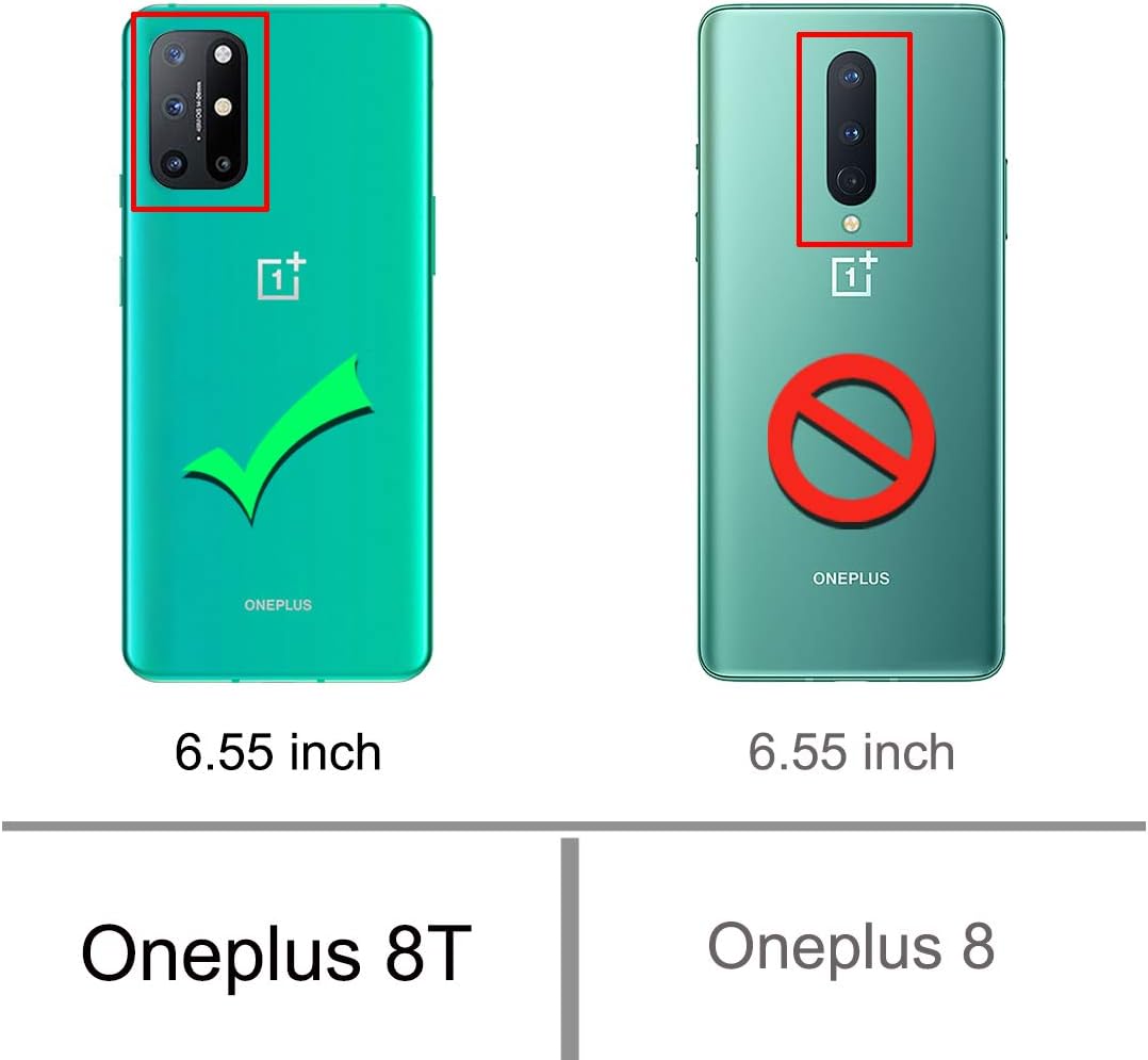 Osophter for Oneplus 8T Case,Oneplus 8T 5G Case with Screen Protector Shock-Absorption Flexible TPU Rubber Protective Cell Phone Cover for Oneplus 8T(Navy Blue)