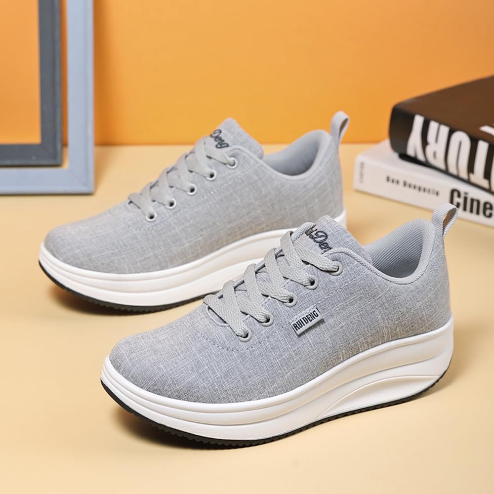 RUIDENG Tênis de plataforma feminino com almofada de ar | Sapatos de caminhada femininos confortáveis o dia todo | Parte inferior grossa em promoção! Veja a oferta e mais achadinhos de Tênis 8 Hoje é o melhor dia para comprar RUIDENG Tênis de plataforma feminino com almofada de ar | Sapatos de caminhada femininos confortáveis o dia todo | Parte inferior grossa com aquele preço maroto! Promoção! Aproveite a oferta! 8