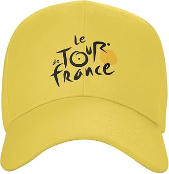 Le Tour of France Unisex Vintage Washed Baseball Cap Adjustable Dad Hat Black