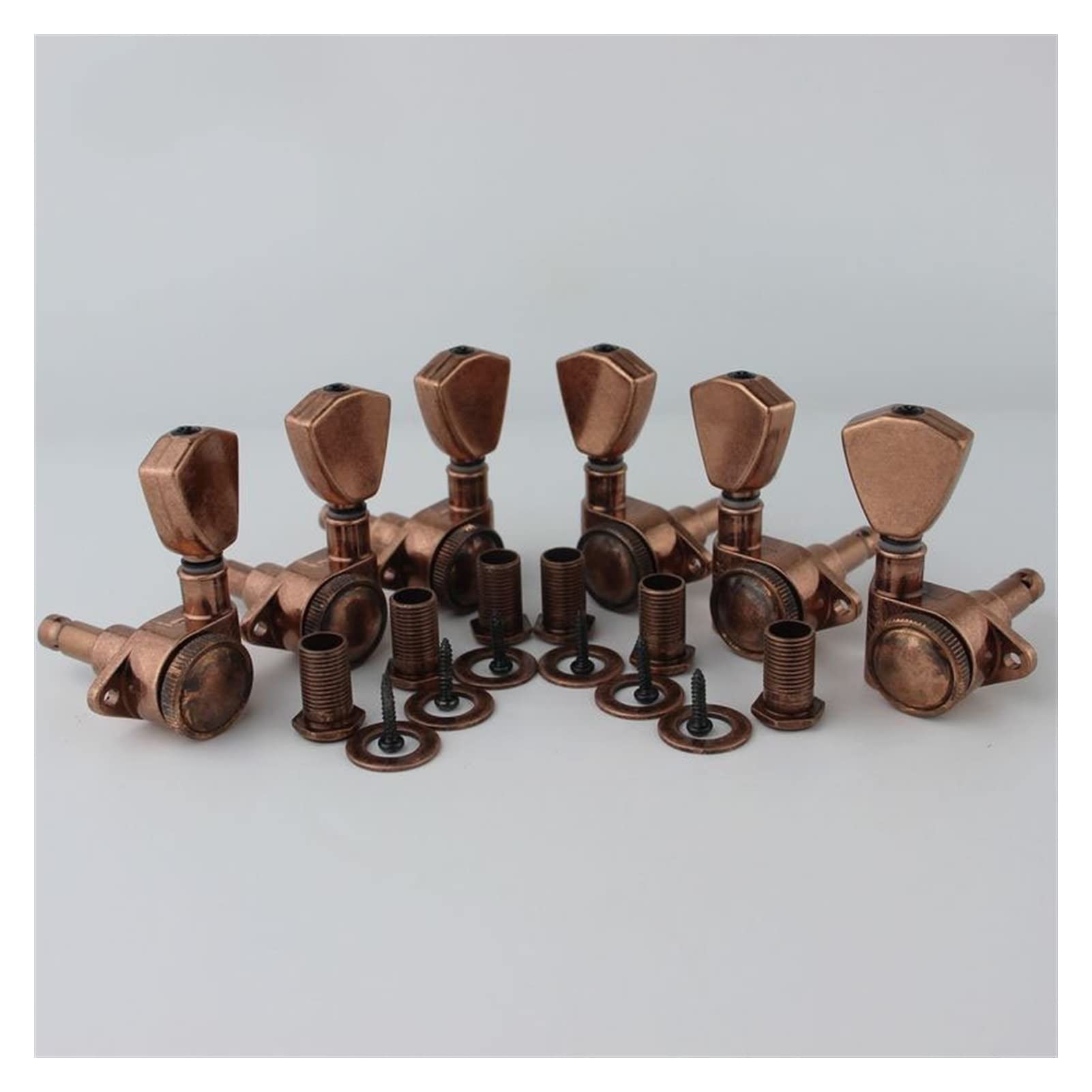 Stimmwirbel Gitarrensaiten 3R3L. Tuner-Gitarre- Modelle Heckschloss String E-Gitarren- Maschinenköpfe Trapezium- Button Antike Bronze
