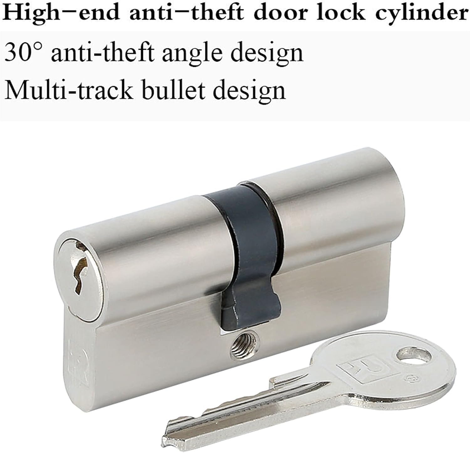 Standard Universal Copper Lock Core Security Gate Indoor Lock Core C6 Series 60mm(30-30MM)-120mm(60-60MM) Cylinder Core(120(60knob-60MM))