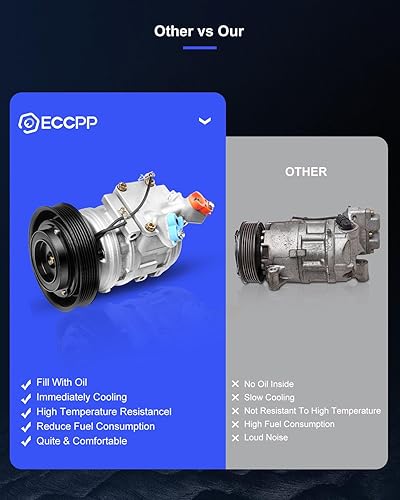Miniatura 105 de ECCPP Compresor de CA 1997-2003 apto para Mitsubishi Montero Sport 3.0L 1999-2004 para Mitsubishi Montero Sport 3.5L Compresor de aire acondicionado