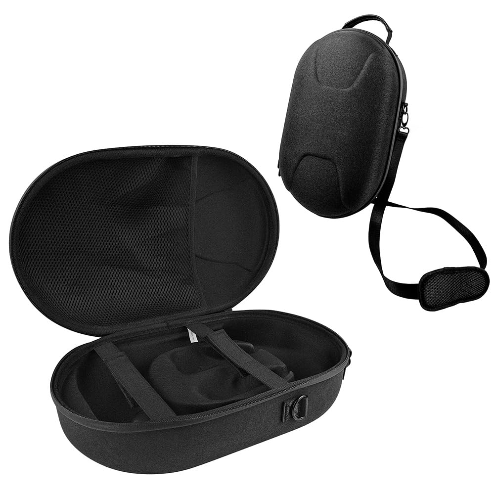 Mate for Quest 3 Tasche,Harte Case for Oculus Quest 3 Zubehör, Eva Reisetasche for Quest 3 Stoßfest Wasserdicht VR Tragetasche mit Verstellbarem Trageriemen und Einer Netztasche (C)