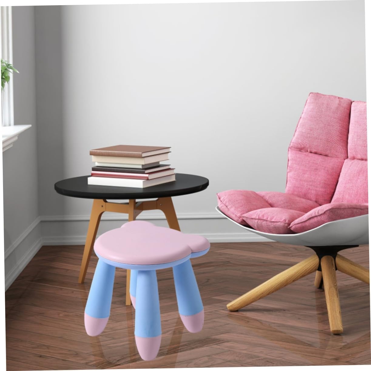SOLUSTRE Boy Girl Non- Stool Cute Cartoon Design for Boys and Girls Lightweight and Stool for Potty Training and Home Use for Bathroom and Bedroom