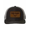 Yes Chef Hat, Yes Chef Trucker Cap, Leatherette Richardson, Yes Chef Richardson Cap, Richardson Hat, Richardson Cap, Richardson 112, black charcoal