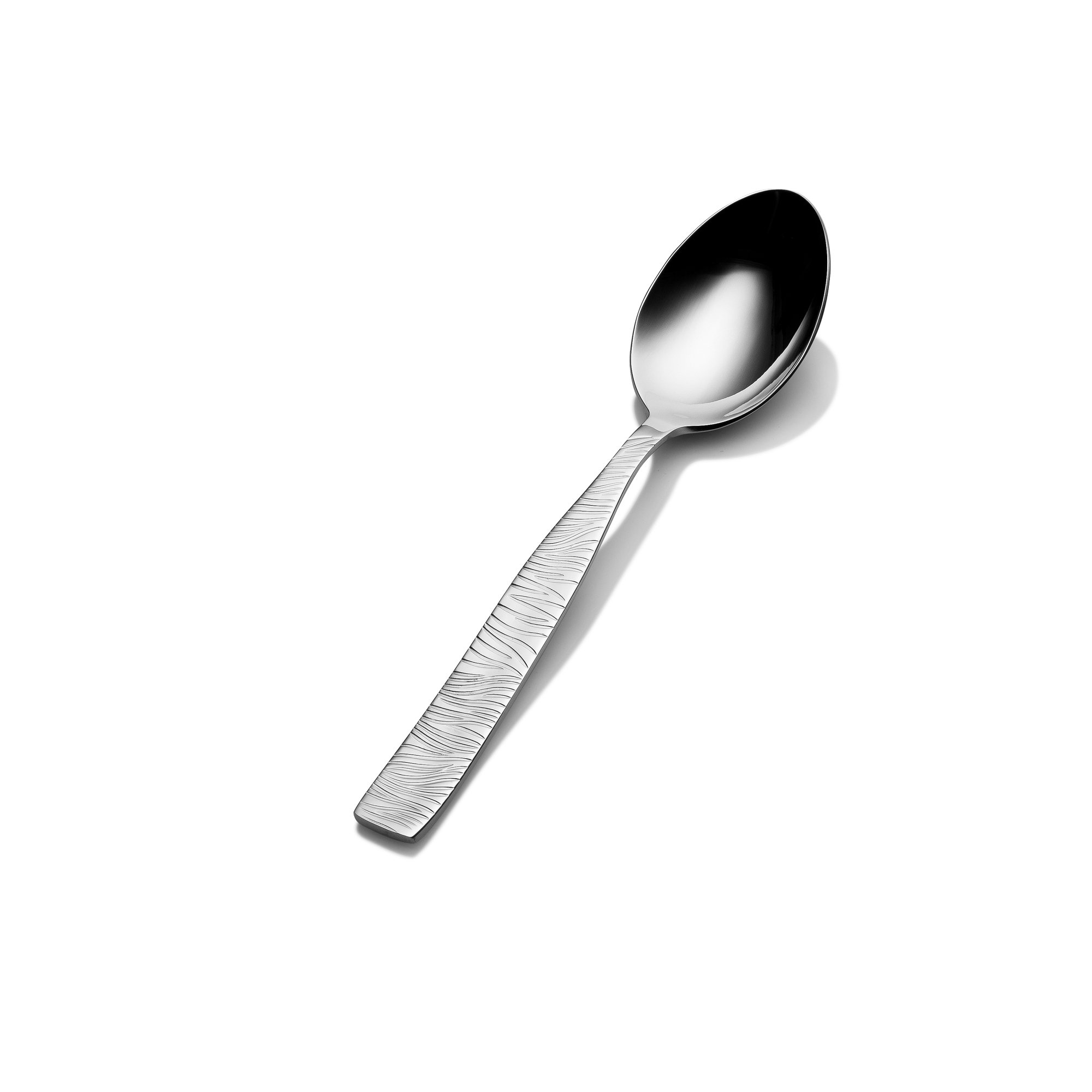 Bon Chef S2903 Stainless Steel 18/8 Safari Soup/Dessert Spoon, 7-13/64