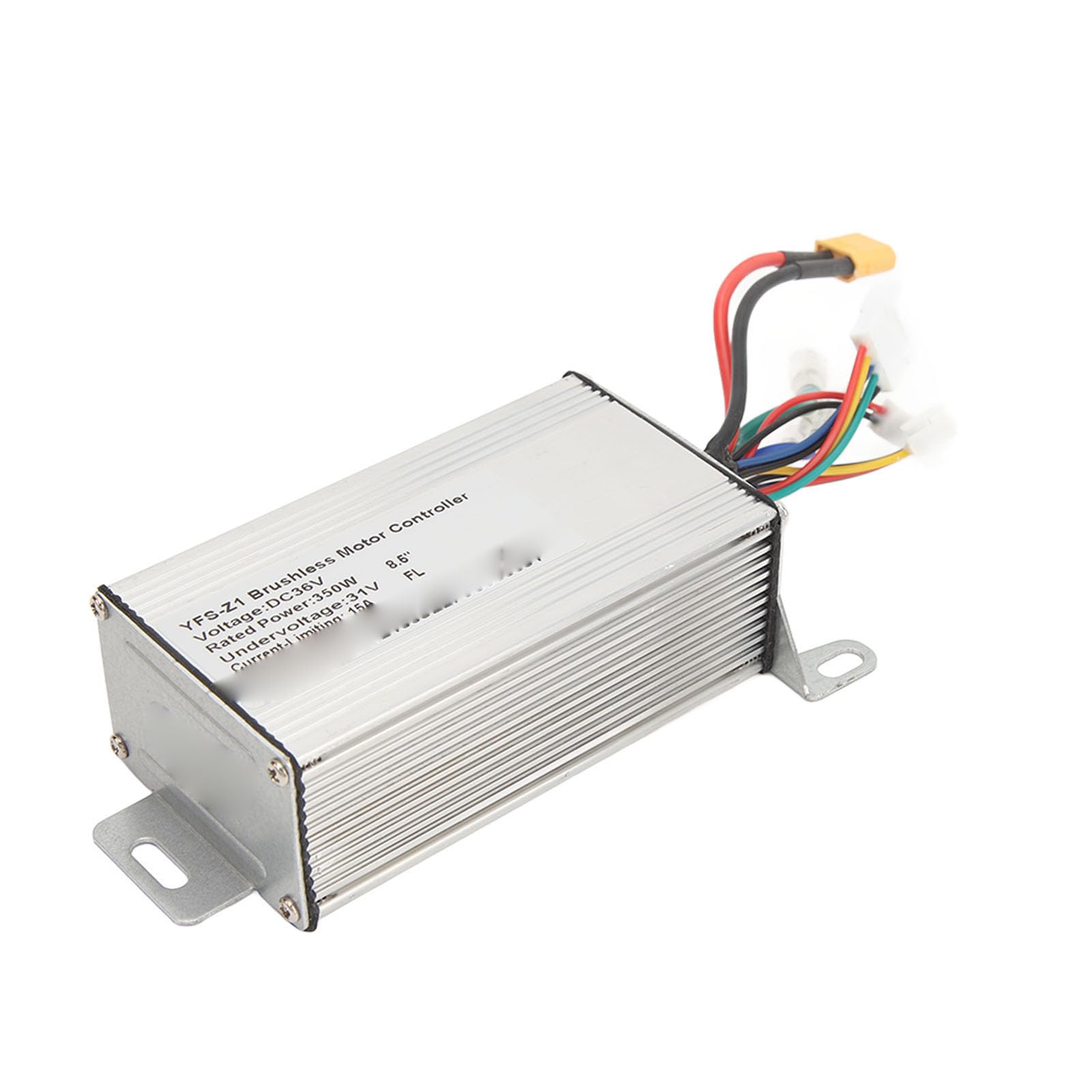 Contrôleur de scooter électrique 36 V 350 W - Contrôleur de moteur - Boîtier en alliage d'aluminium avec dissipation de la chaleur et protection sous tension - Pour scooters électriques, vélos