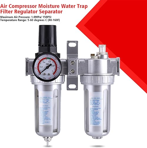 Miniatura 7 de a IR Compresor Filtro Regulador Mois ture Limpiador de Trampa de Agua Herramienta Separadora, Filtro IR de Partículas, 38 '' Limpiador de Trampa de